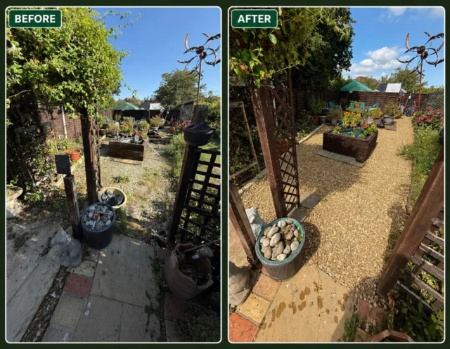 Today’s job for a customer in Ramsey, Cambridgeshire. 

We lifted all of the original gravel, laid down a fresh, heavy-duty weed control membrane, then replaced the existing gravel before adding an additional 2 tonnes of fresh stone.

We also planted some plants around the small pond that the client had lovingly grown from seed. It’s all looking really inviting now for the wildlife and the happy customer to enjoy for the rest of the summer. ☀️

#GoodGardenFolk #GardenTransformation #Ramsey #Cambridgeshire #GardenMaintenance