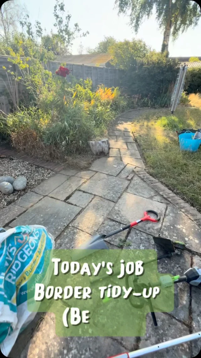Today’s before and after job for a lovely client in Ely. 🌿

This was an initial border tidy-up, as everything had become quite overgrown and needed a good cut back and thinning out to give the existing plants a bit more space to breathe. We also removed an old philadelphus that had seen better days and had reached the end of its life, along with a huge amount of bindweed that had spread throughout the borders. 

Now that the borders have been opened up, they’ll be much easier to maintain on future visits. In time, we can also introduce a few carefully chosen plants to add extra colour and interest without overcrowding the space.

#goodgardenfolk #gardentransformation #gardening #ely